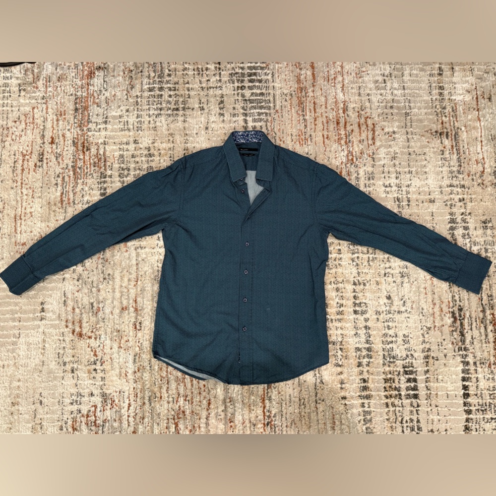 Men's Teal Dress Shirt